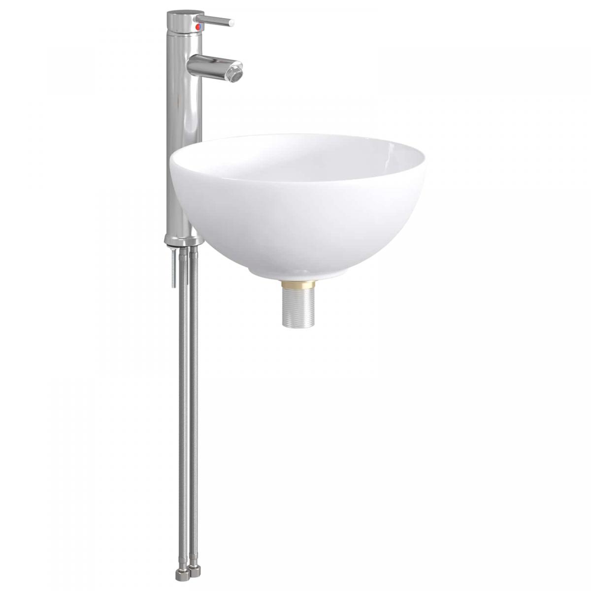 Lavabo de baño con grifo y desagüe Cromado
