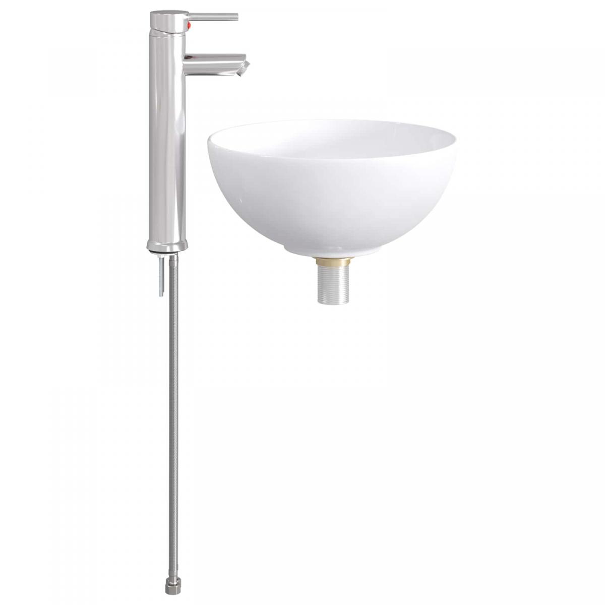 Lavabo de baño con grifo y desagüe Cromado