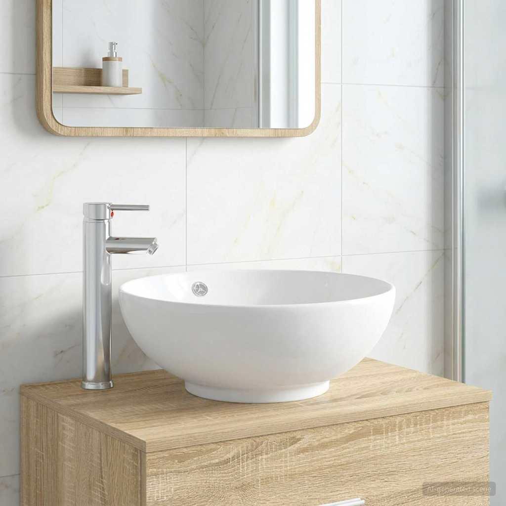 Lavabo de baño con grifo y desagüe Cromado