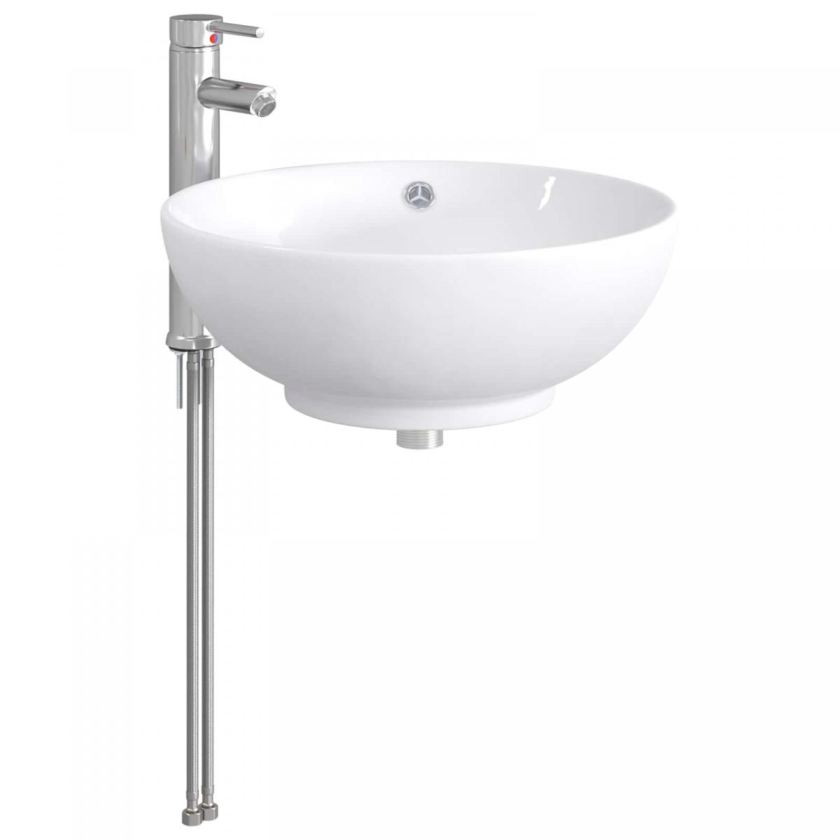 Lavabo de baño con grifo y desagüe Cromado