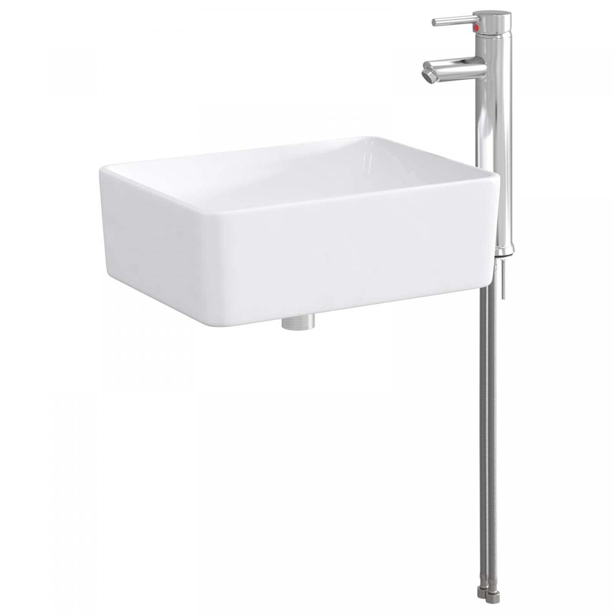 Lavabo de baño con grifo y desagüe Cromado