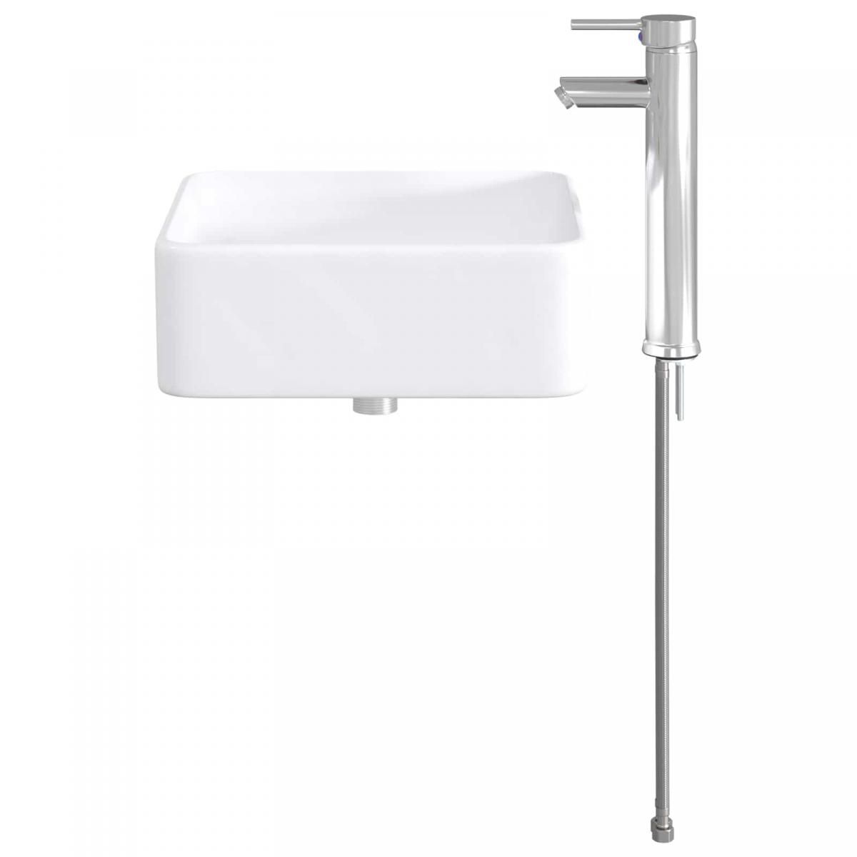 Lavabo de baño con grifo y desagüe Cromado