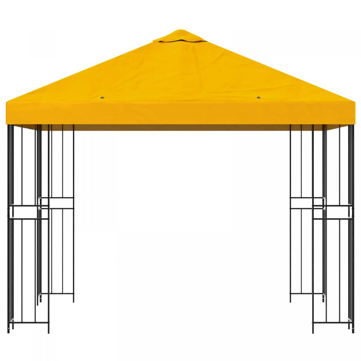 Cenador Terracota Poliéster y Acero 190 gsm