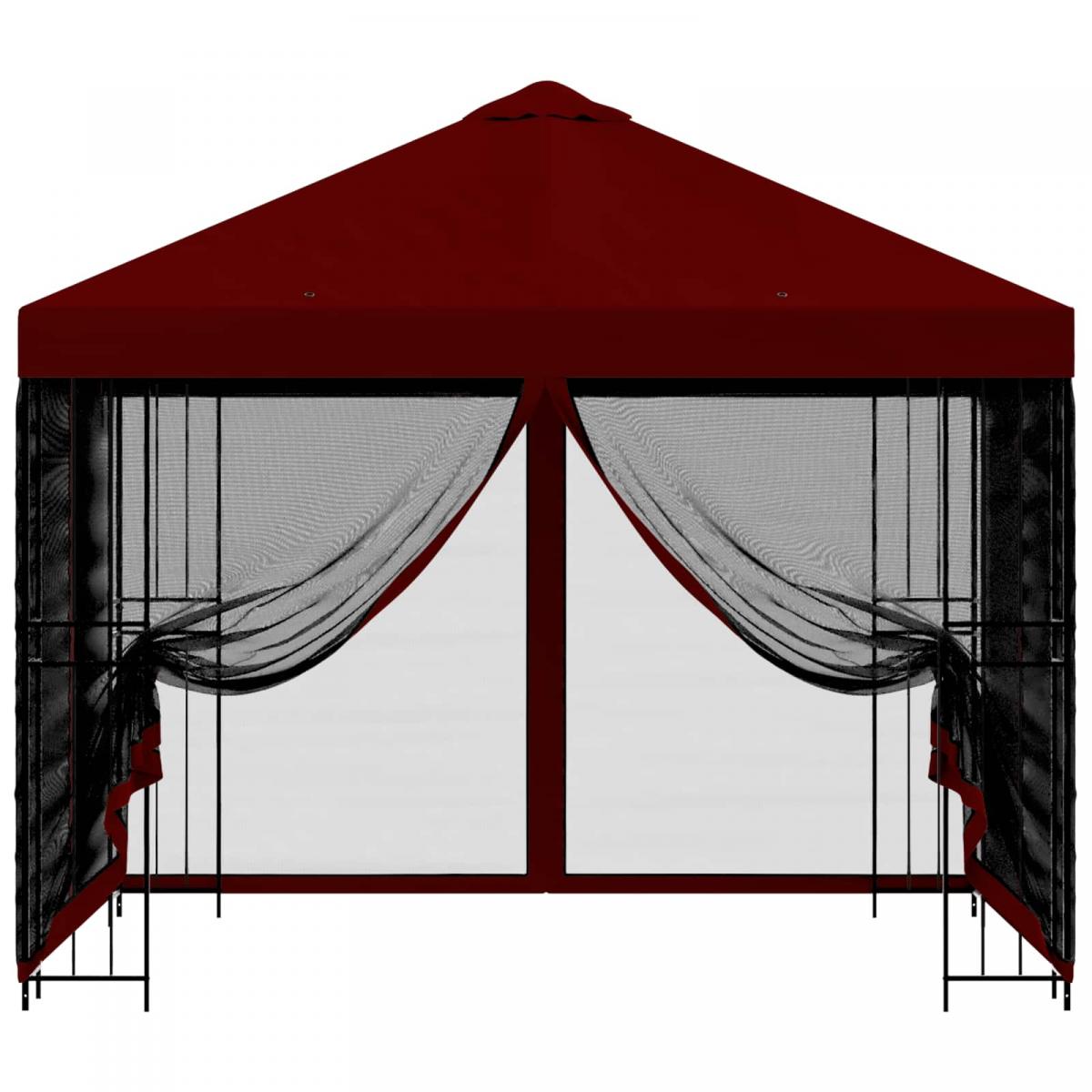 Gazebo de jardín con paredes laterales