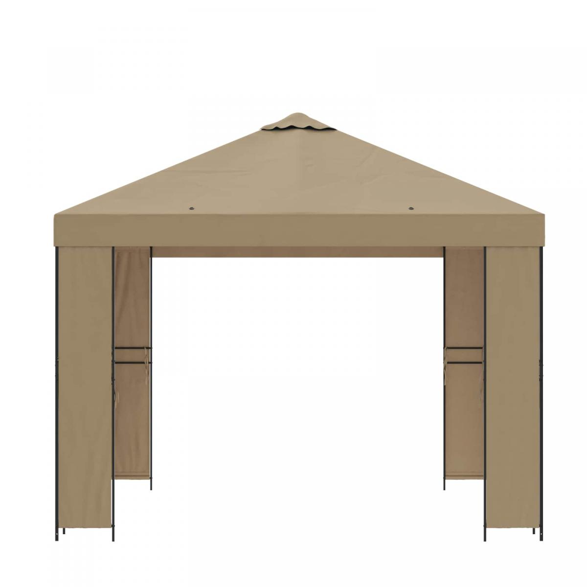 Cenador Terracota Poliéster y Acero 190 gsm