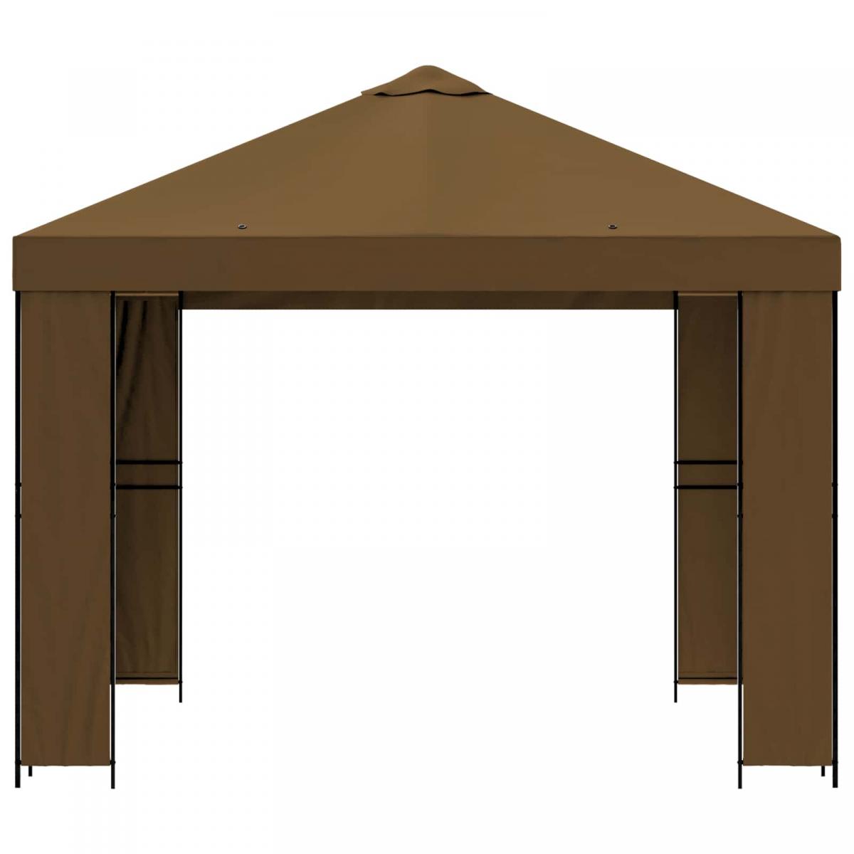 Cenador Terracota Poliéster y Acero 190 gsm