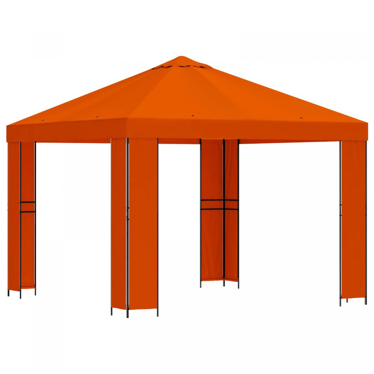 Cenador Terracota Poliéster y Acero 190 gsm