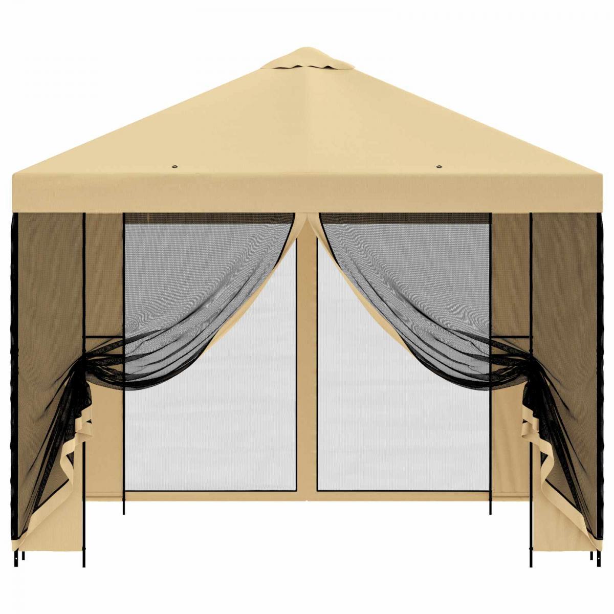 Gazebo de jardín con paredes laterales