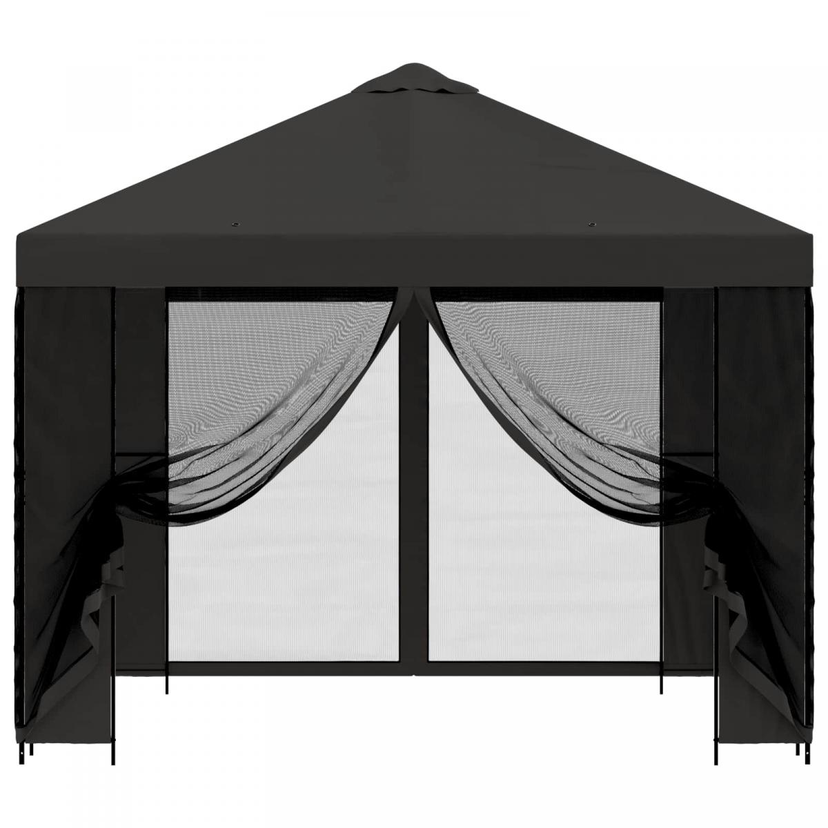 Gazebo de jardín con paredes laterales