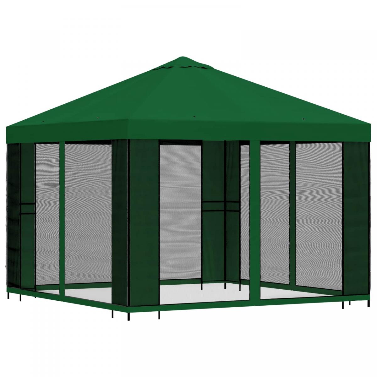 Gazebo de jardín con paredes laterales