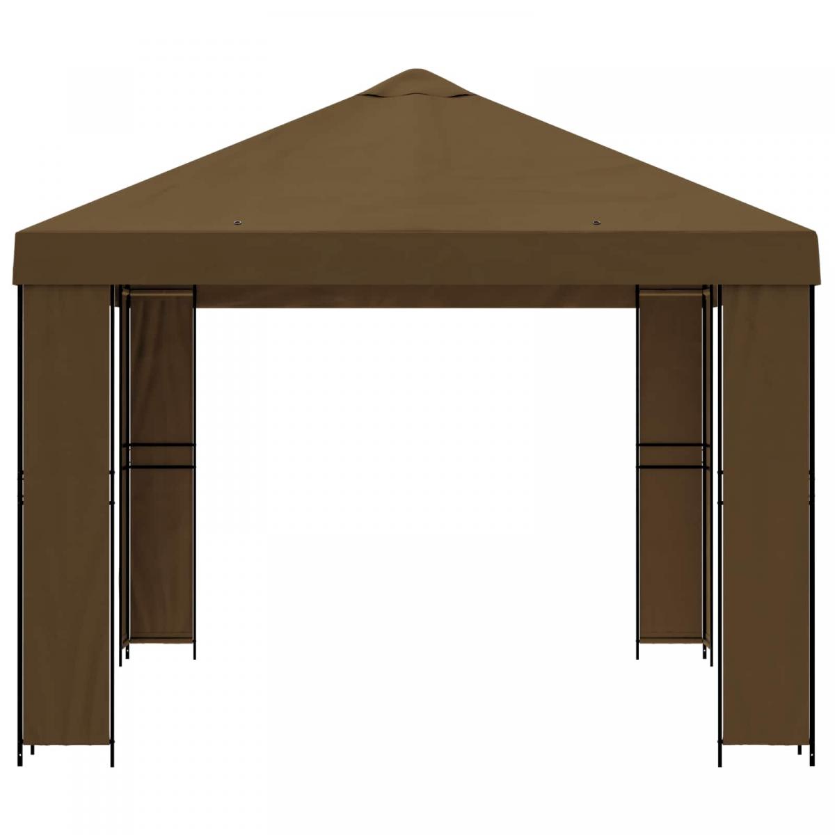 Cenador Terracota Poliéster y Acero 190 gsm