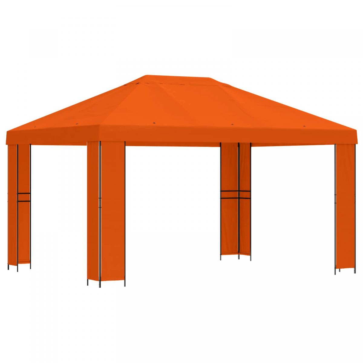 Cenador Terracota Poliéster y Acero 190 gsm
