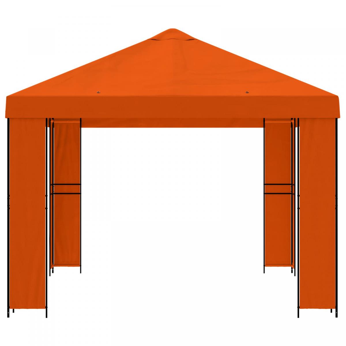 Cenador Terracota Poliéster y Acero 190 gsm