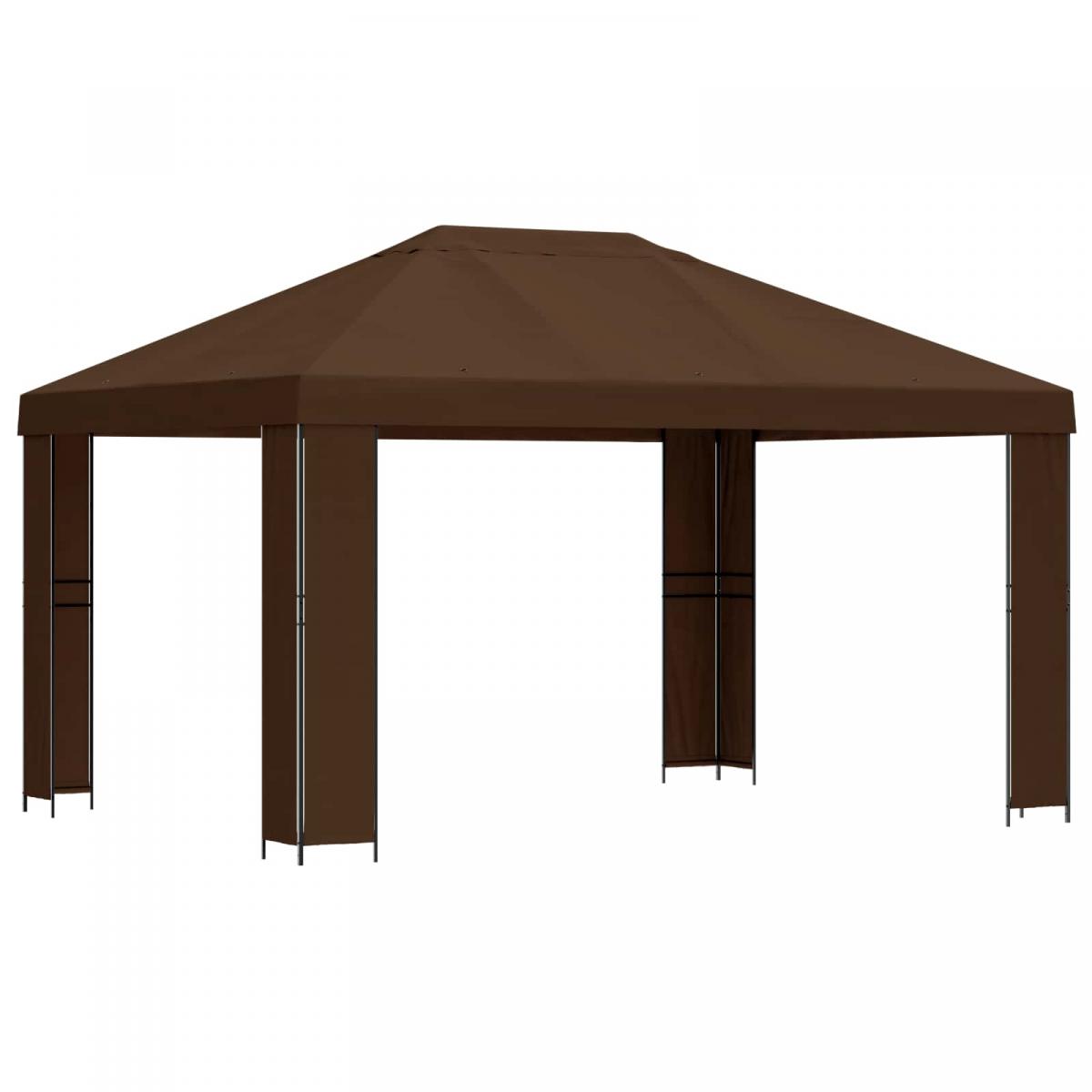Cenador Terracota Poliéster y Acero 190 gsm