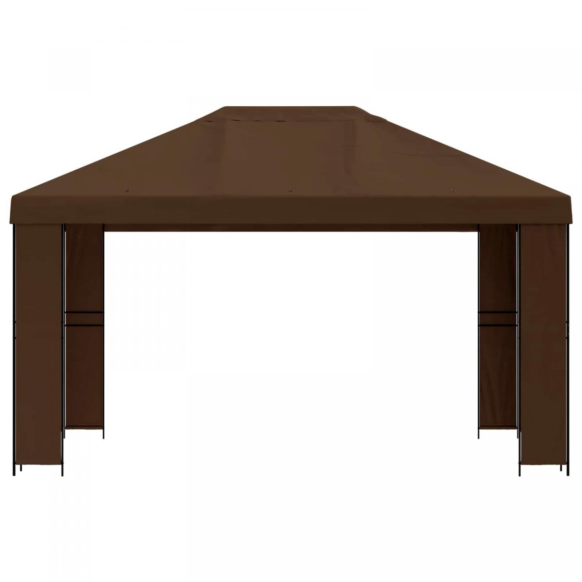 Cenador Terracota Poliéster y Acero 190 gsm