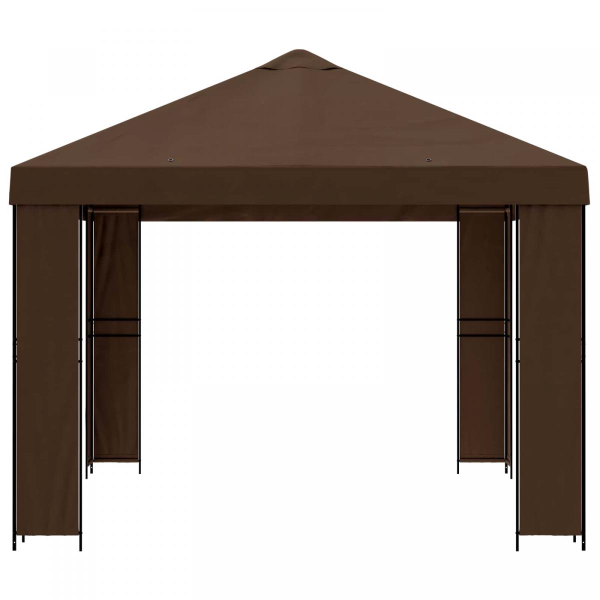 Cenador Terracota Poliéster y Acero 190 gsm