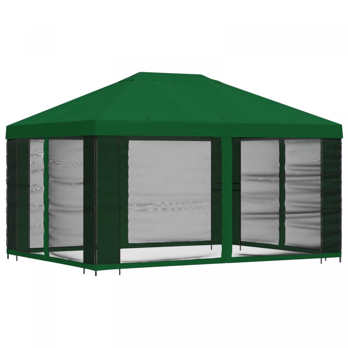 Gazebo de jardín con paredes laterales