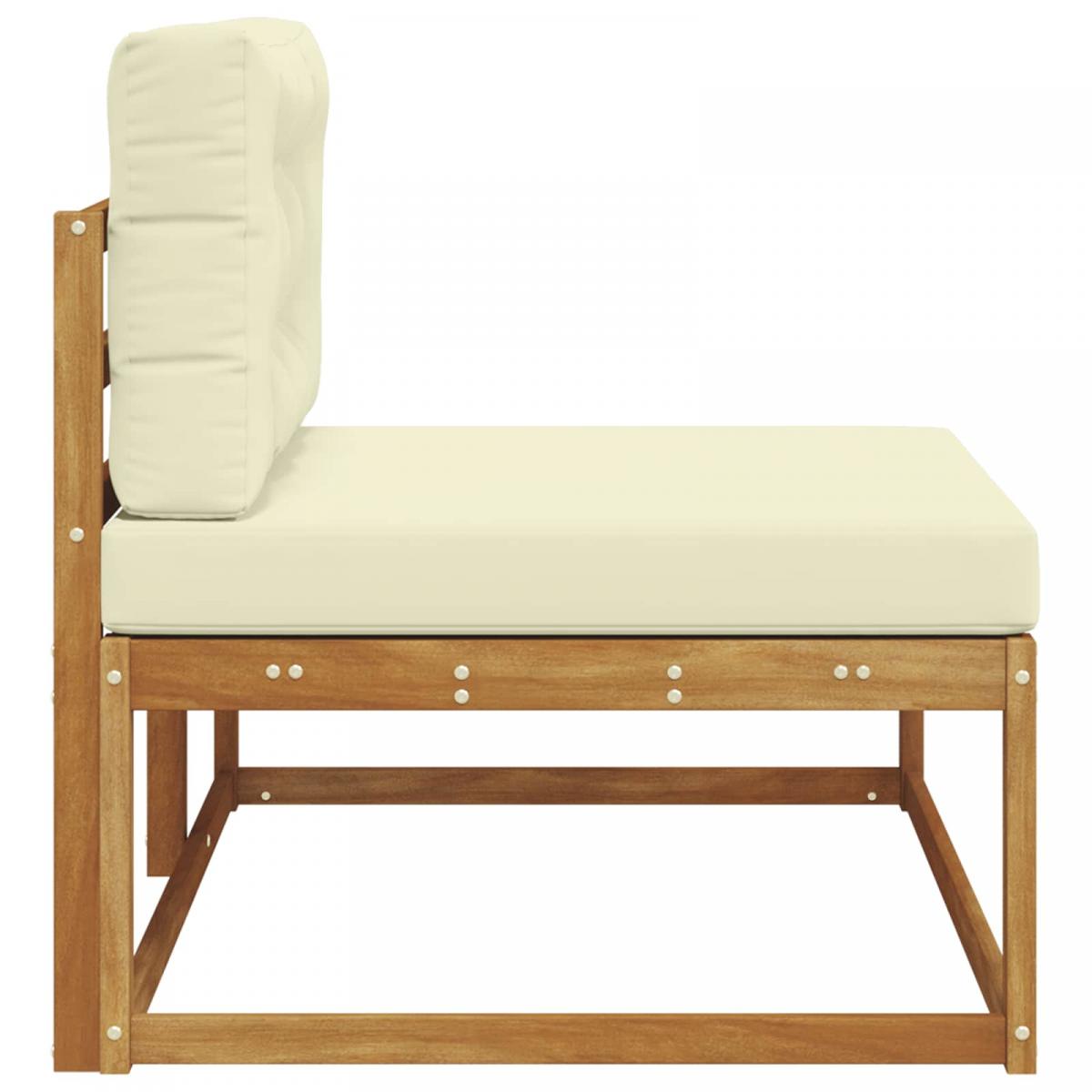 Sofá modular de exterior con cojín Natural