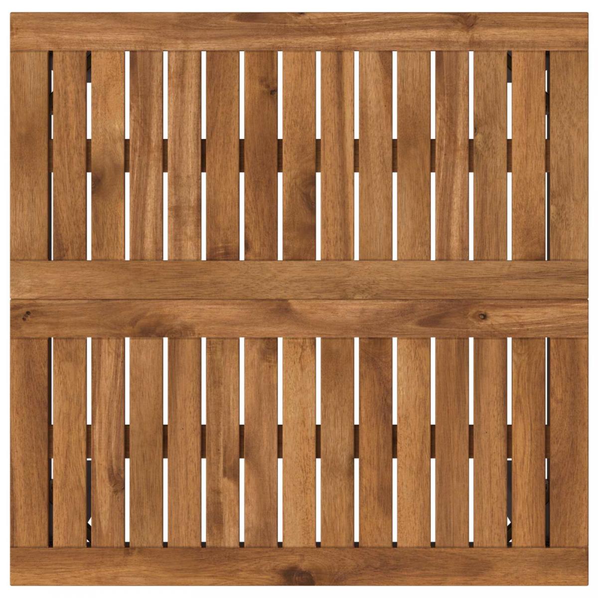 Mesa de Bar para Jardín Natural y negro 196 x 100,5 x 105 cm