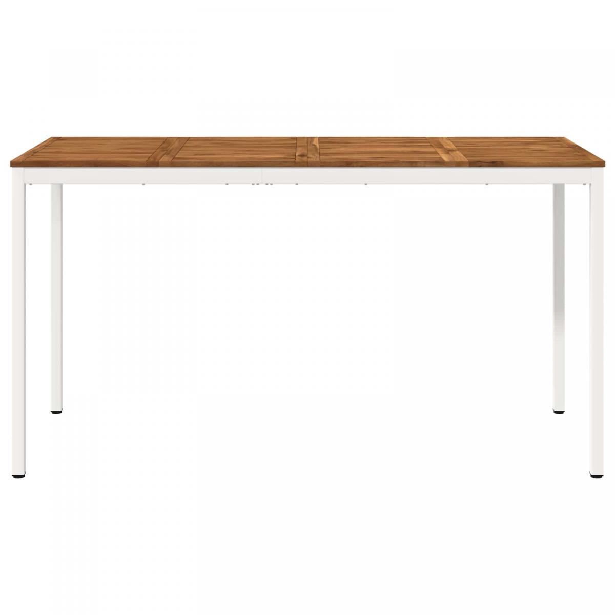 Mesa de Bar para Jardín Natural y negro 196 x 100,5 x 105 cm
