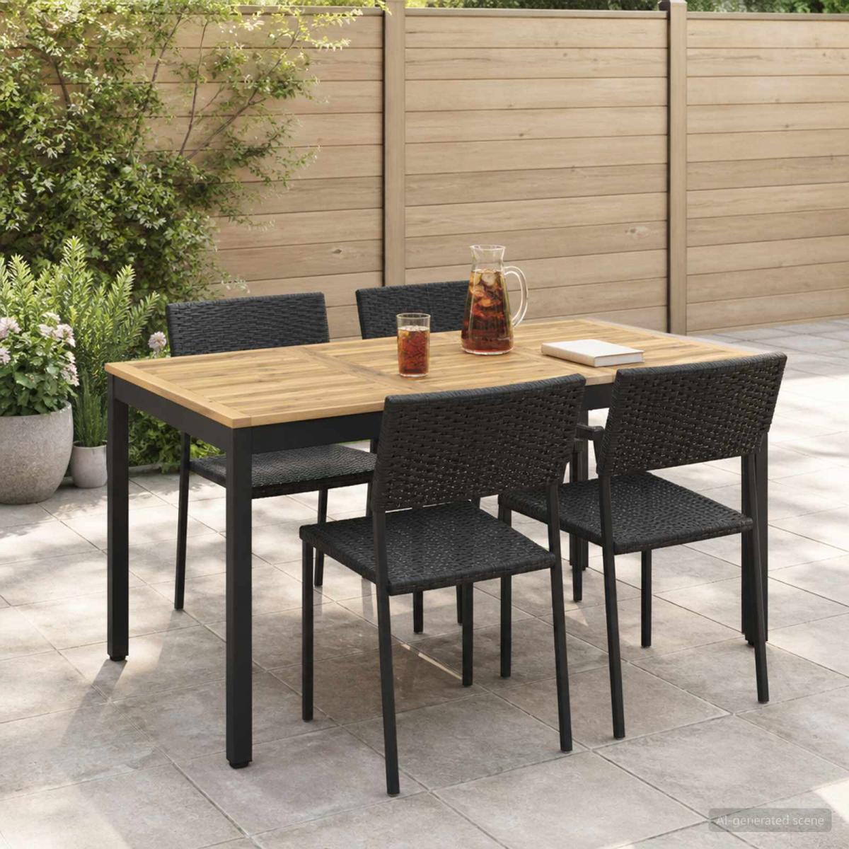 Mesa de cena de jardín