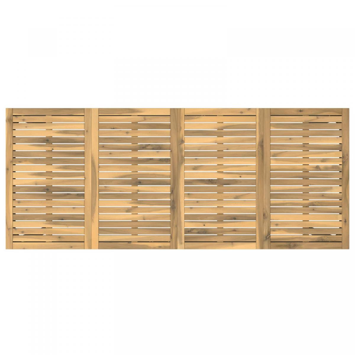 Mesa de Bar para Jardín Natural y negro 196 x 100,5 x 105 cm