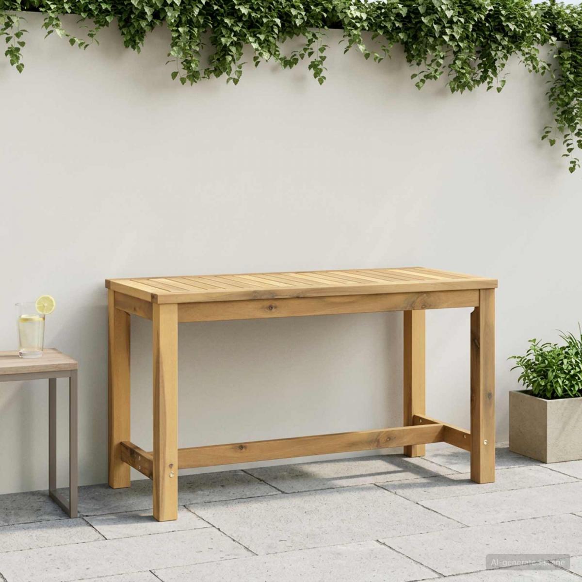 Banco de jardín 80,5 x 35 x 45 cm Madera de Acacia Sólida