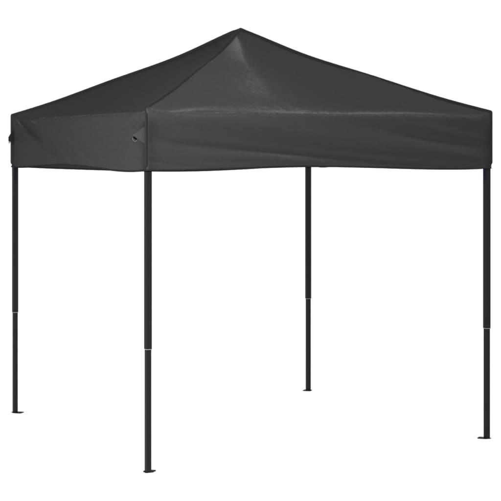 Carpa para fiestas plegable gris antracita 2x2 m