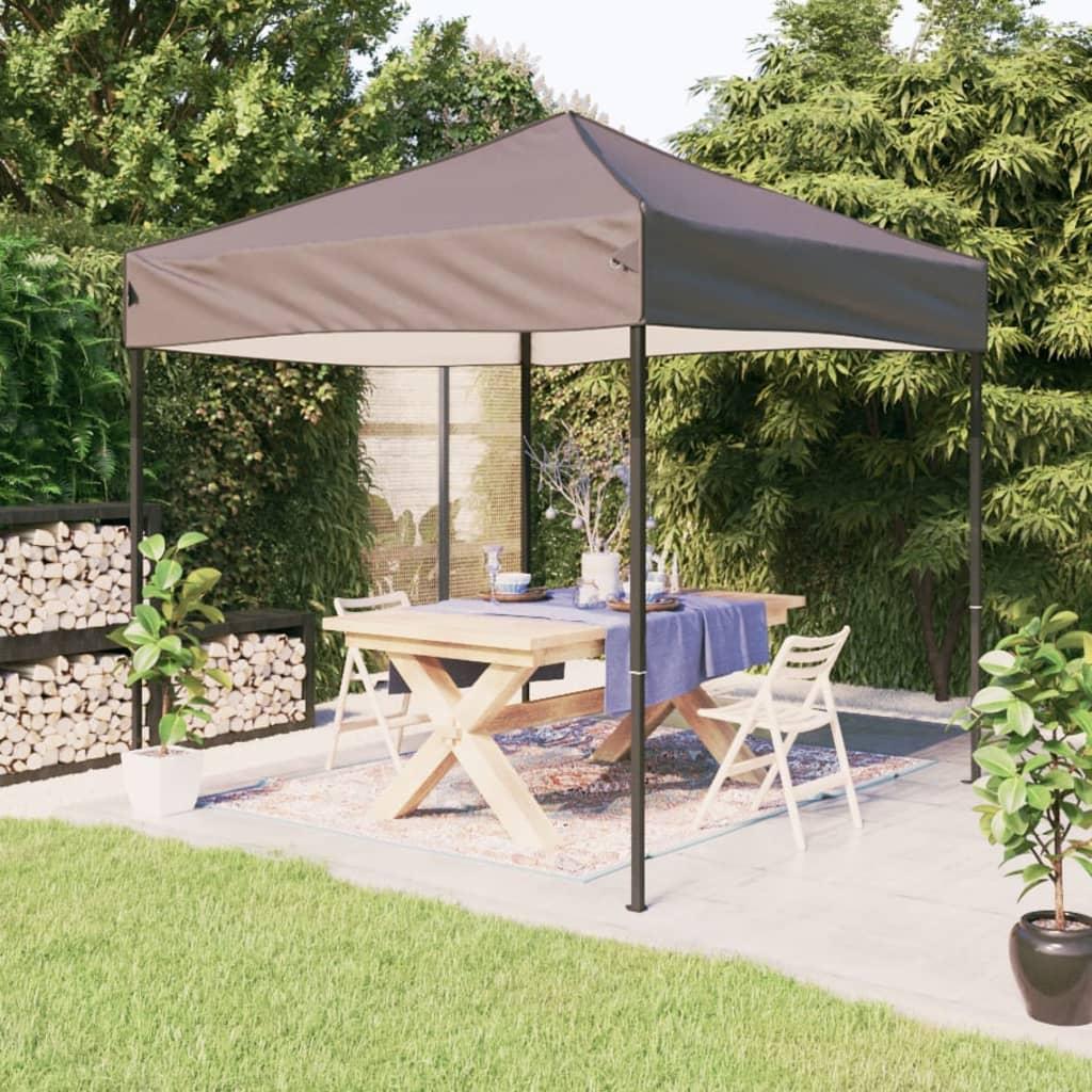 Carpa para fiestas plegable gris antracita 2x2 m