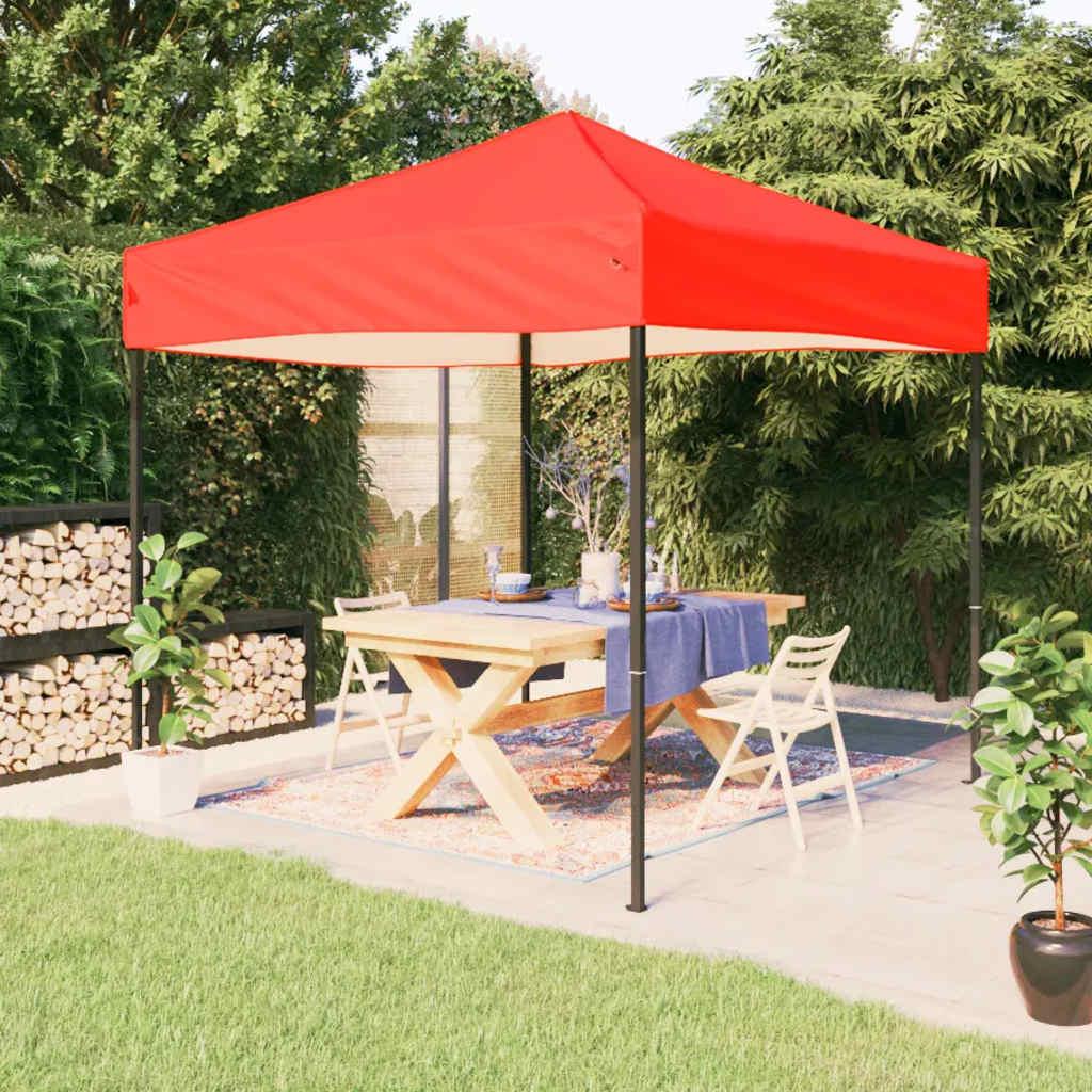 Carpa para fiestas plegable gris antracita 2x2 m