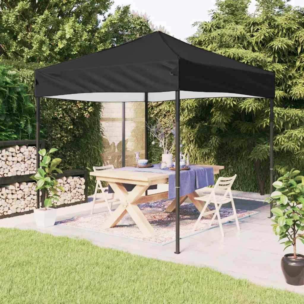 Carpa para fiestas plegable gris antracita 2x2 m