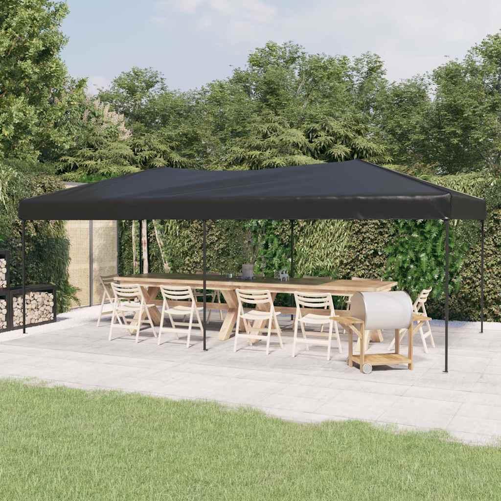 Carpa para fiestas plegable gris antracita 2x2 m