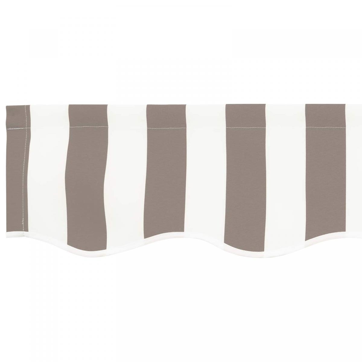 Tela de Repuesto para Toldos Gris claro y blanco. 281 x 245 cm