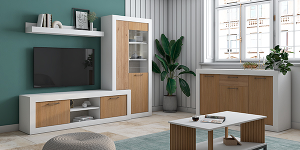 Aparadores de salón y vitrinas: elegancia y funcionalidad en tu hogar