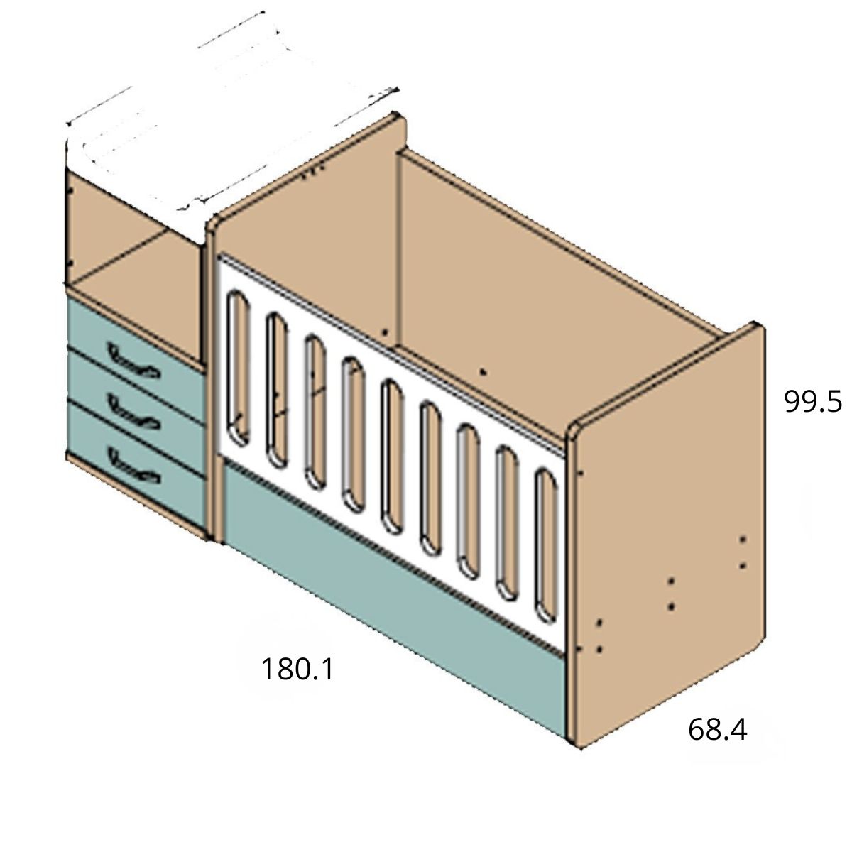 Cuna convertible LOBBY 33