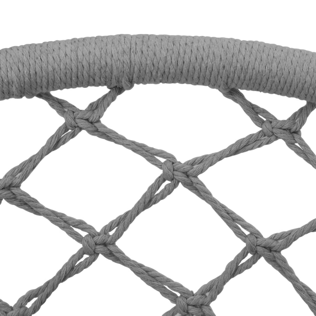 Silla colgante hamaca columpio 80 cm gris