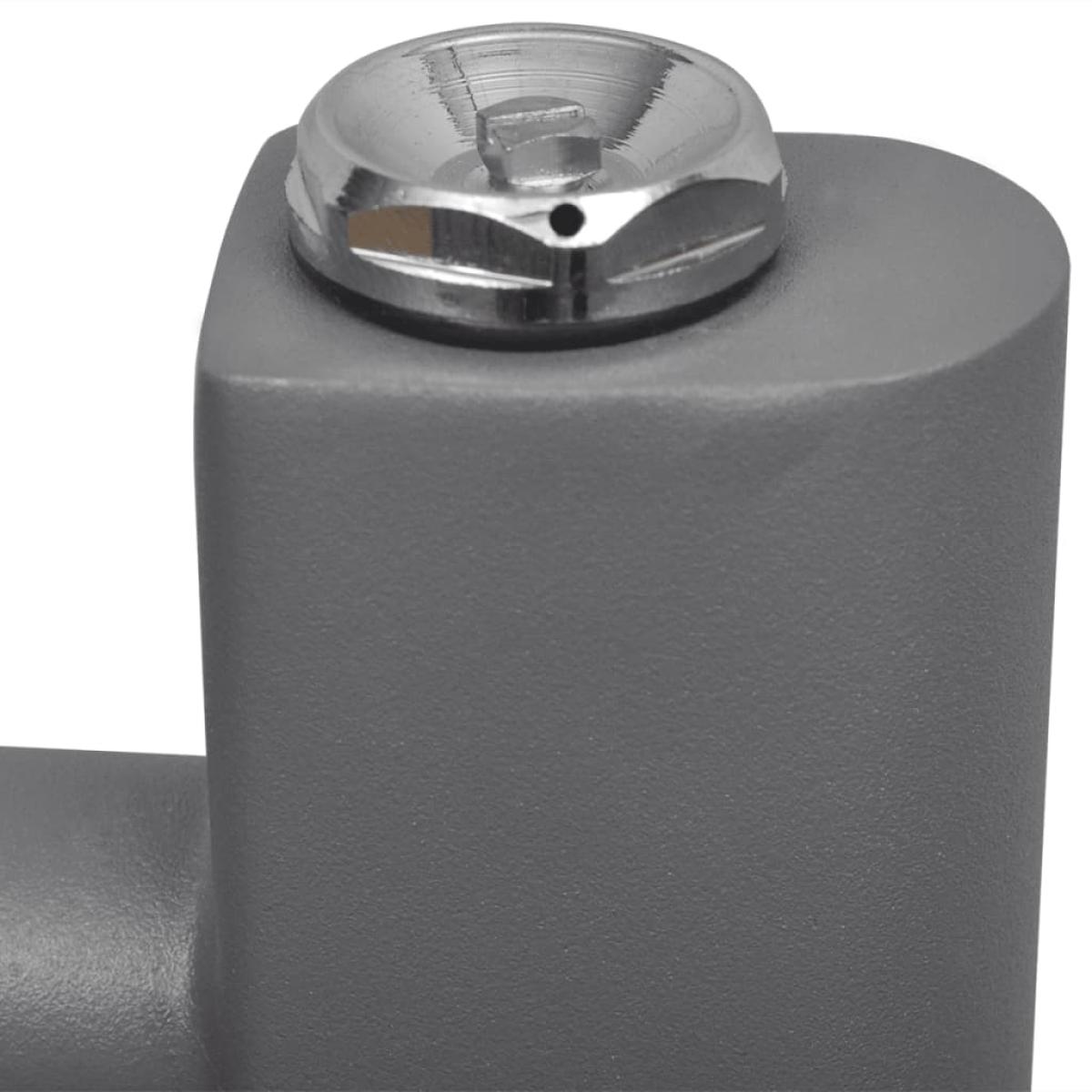 Radiador toallero curvo gris 50x116 cm