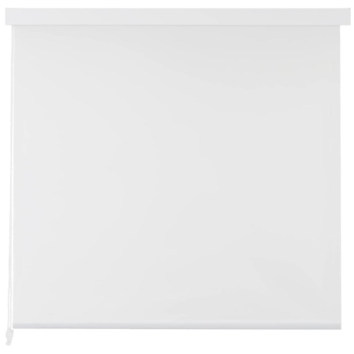 Persiana enrollable de ducha 80x240 cm blanco 