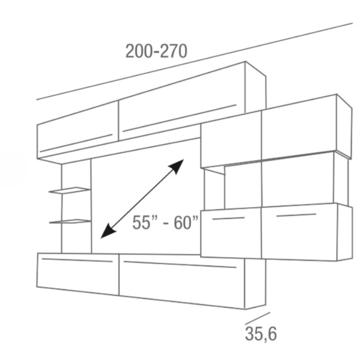 Mueble de salón LOMAN