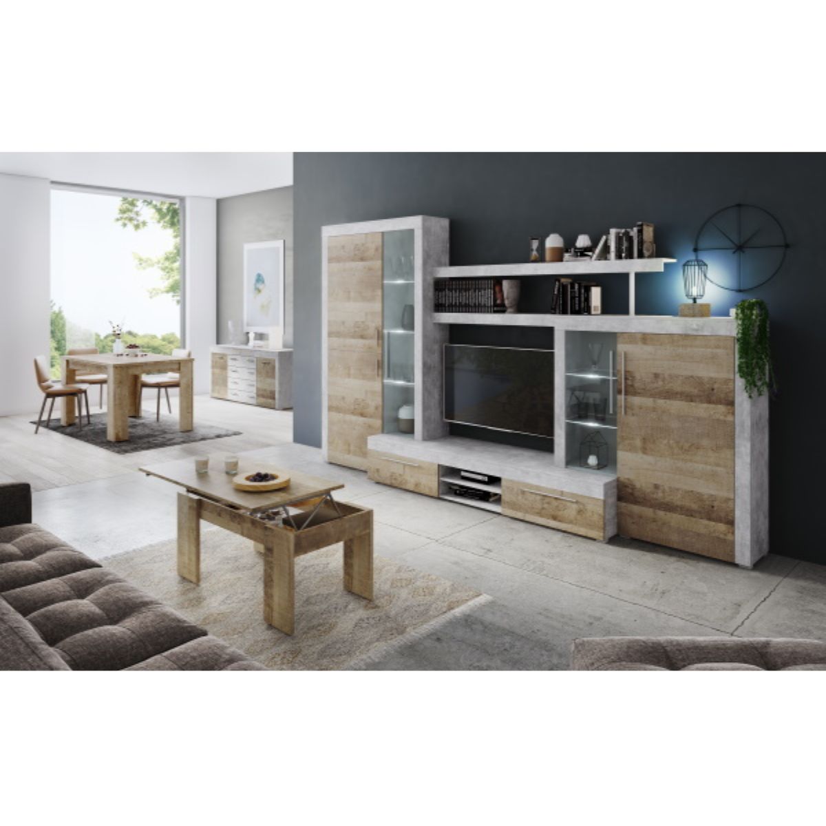 Mueble de salón con led LONDON