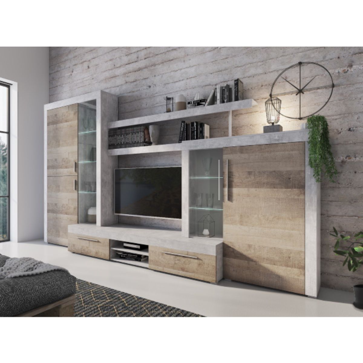 Mueble de salón con led CAMDEN