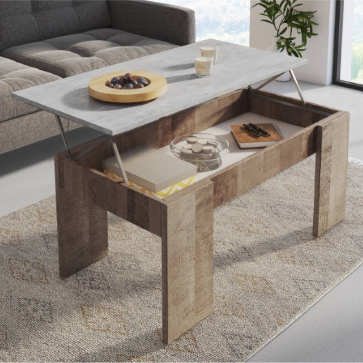 Mesa de centro elevable LONDON