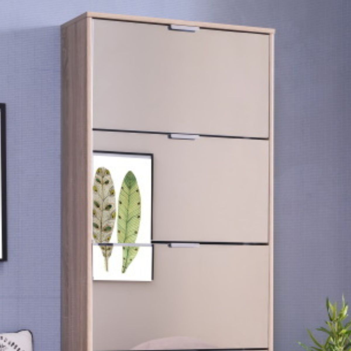 Zapatero 5 puertas espejo  HUGO