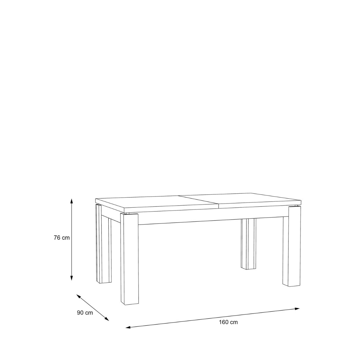 Mesa de comedor extensible ROMAIN