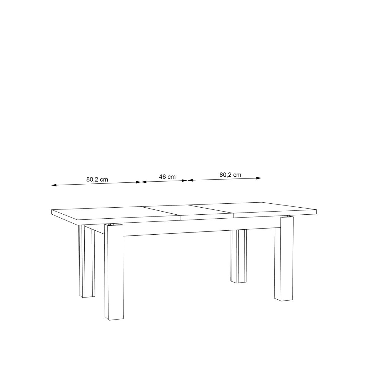 Mesa de comedor extensible ROMAIN