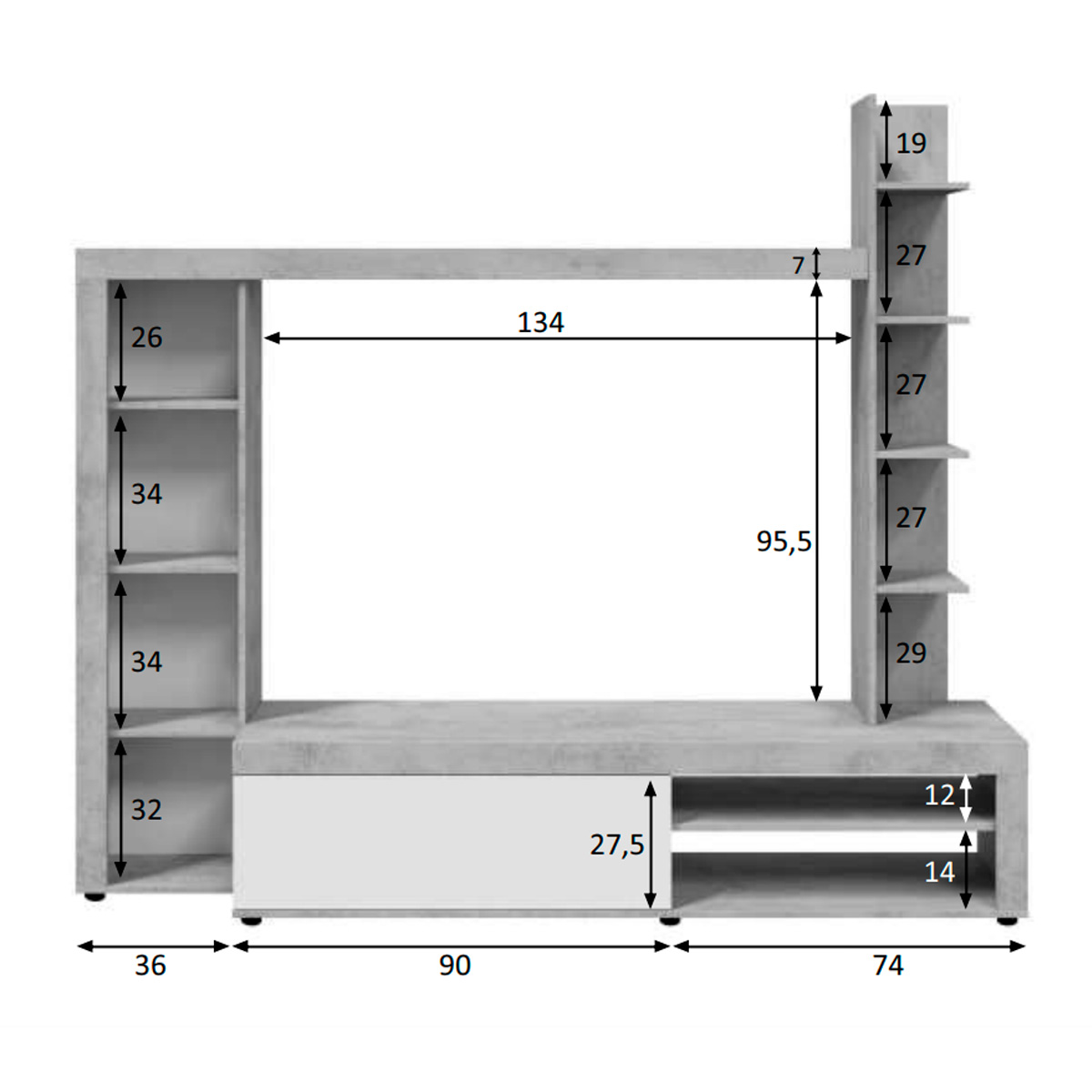 Mueble de salón YARA