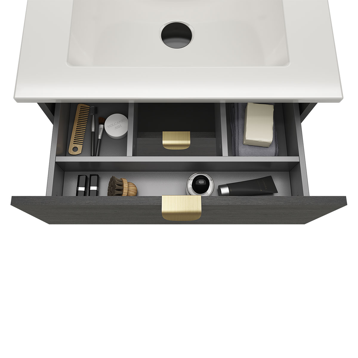 Mueble de baño roble azabache KIMON