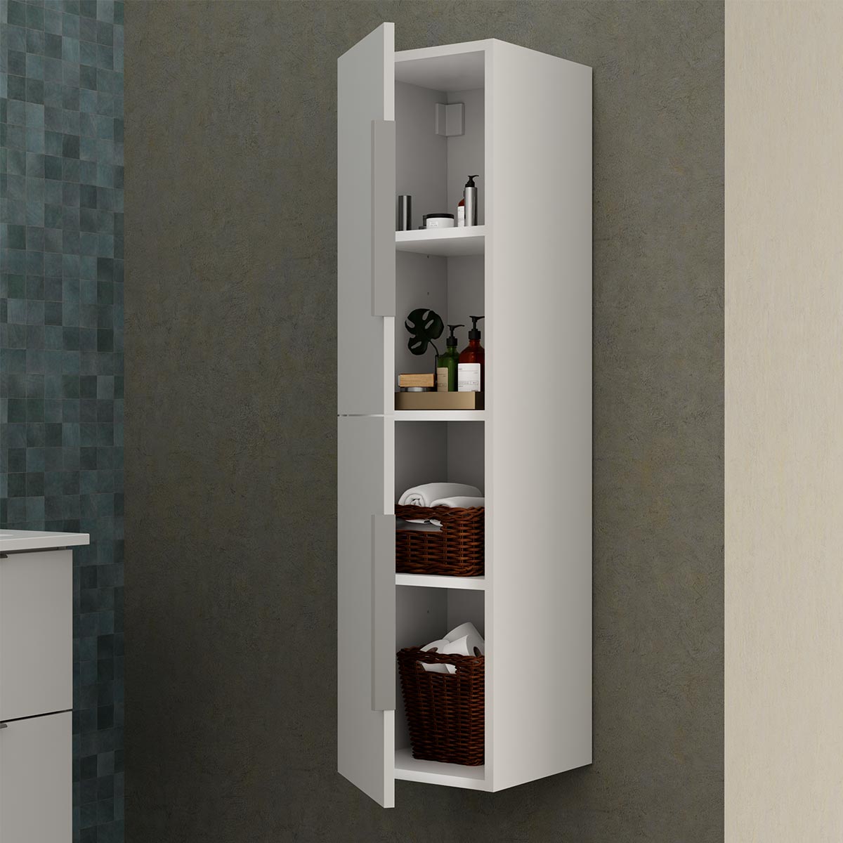 Columna de baño color blanco CAMEX
