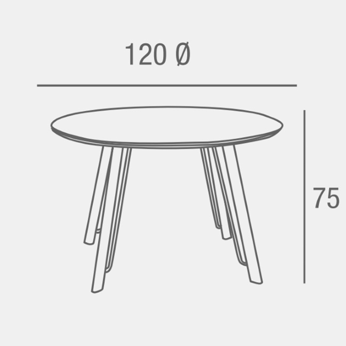 Mesa comedor redonda ATIRA