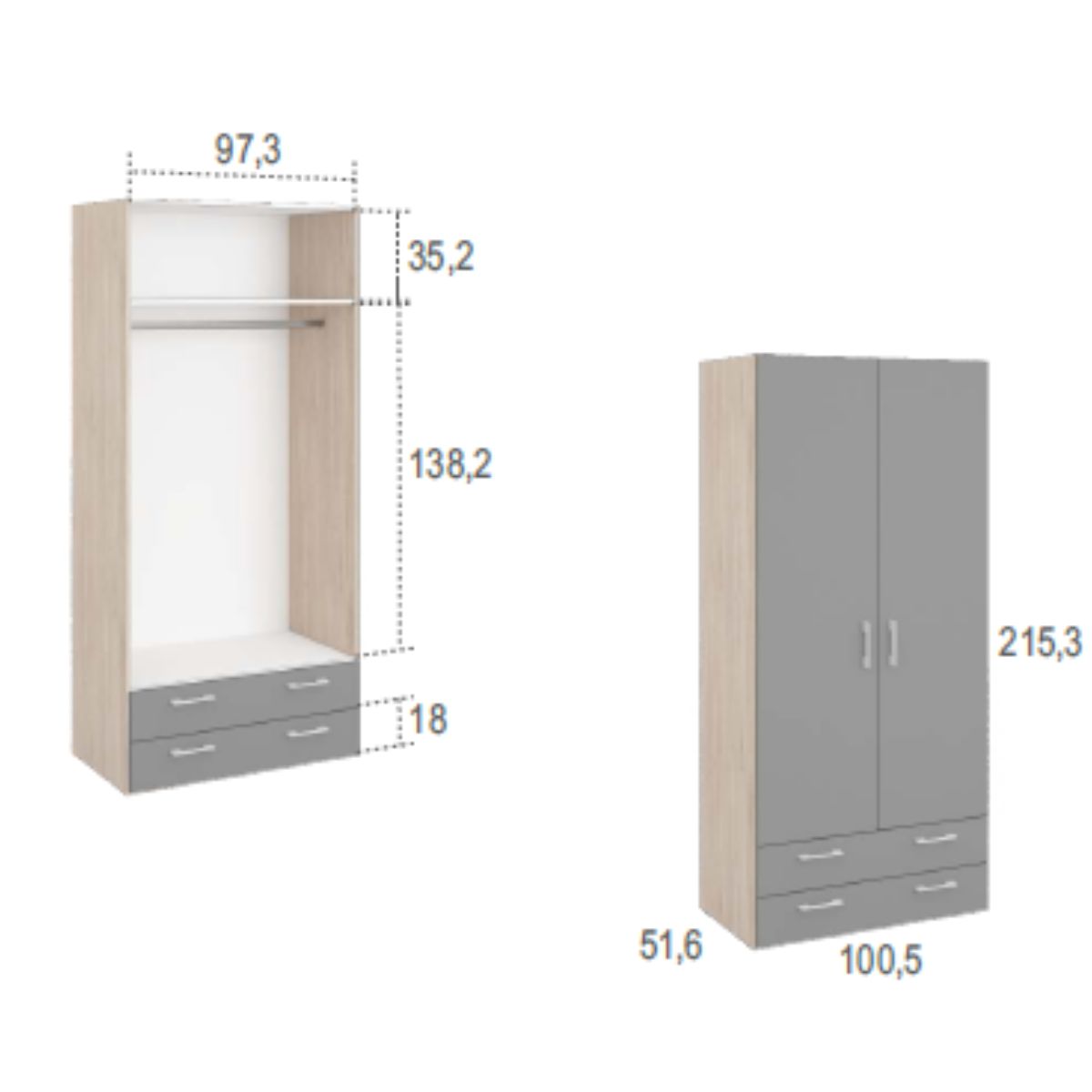 Cama abatible vertical JOVEN 30
